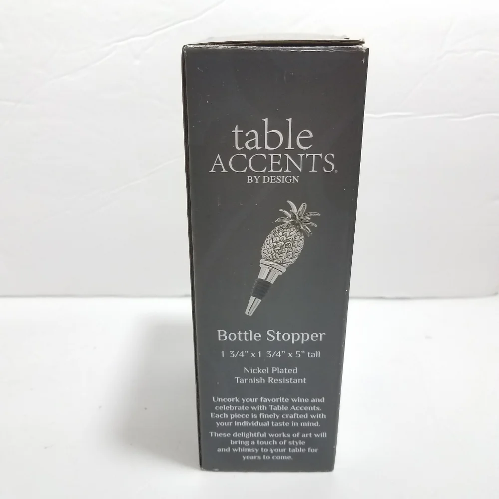 Table Accents by Design Pineapple Wine Stopper Godinger